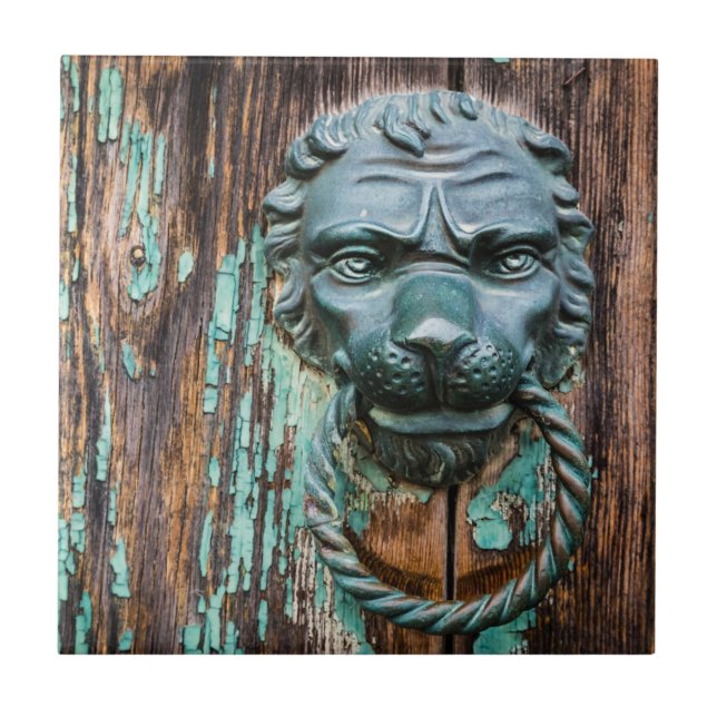 Azulejo De Cerâmica Batendo na porta do céu (Frente)