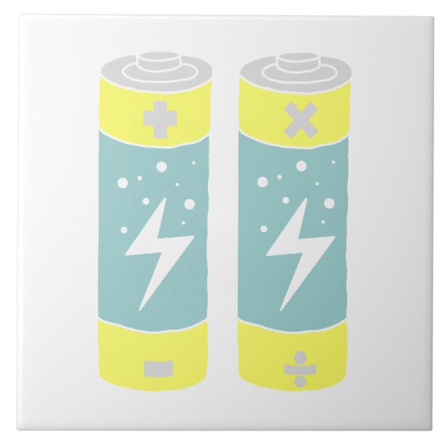 Azulejo De Cerâmica Baterias (Frente)