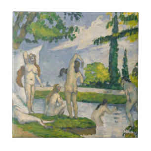 Azulejo De Cerâmica Bathers de Paul Cezanne  