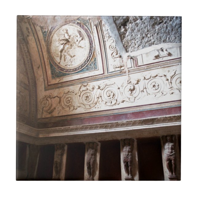 Azulejo De Cerâmica Bathhouse de Pompeii (Frente)