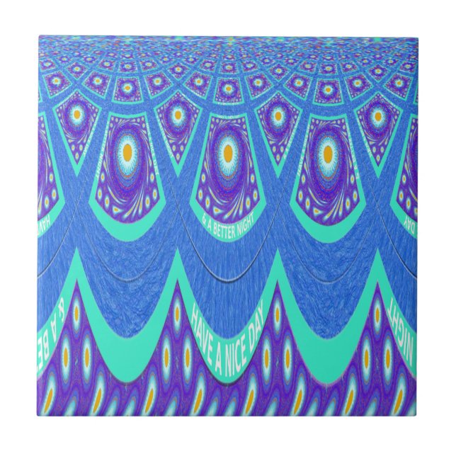 Azulejo De Cerâmica batida azul (Frente)