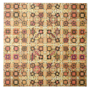 Azulejo De Cerâmica Batik Tribal - marrom chocolate e camelo bege