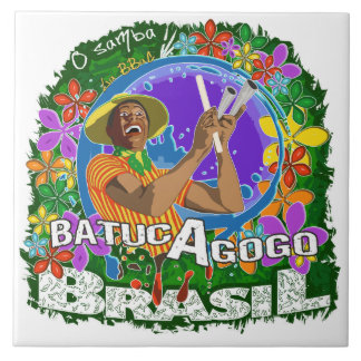 Azulejo De Cerâmica Batuc Agogo - Batucada Samba La BBaC