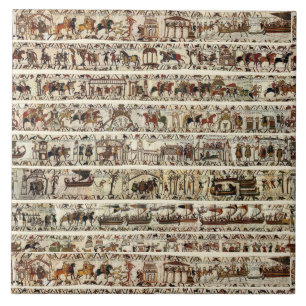 Azulejo De Cerâmica BAYEUX TAPESTRY 1066 Batalha de Hastings