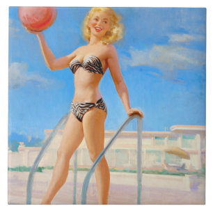 Azulejo De Cerâmica Beach Ball