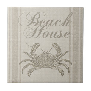 Azulejo De Cerâmica Beach House Crab Seashore