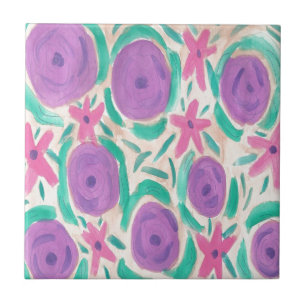 Azulejo De Cerâmica Beachy Boho Impressão