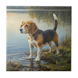 Azulejo De Cerâmica Beagle