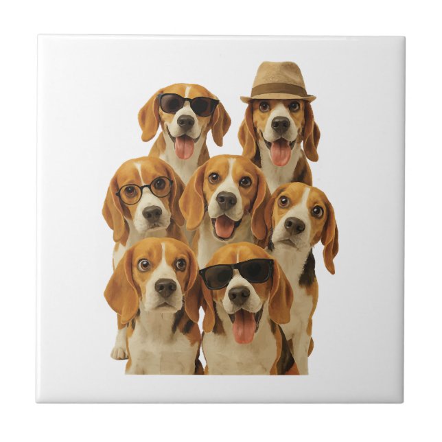 Azulejo De Cerâmica Beagle (Frente)