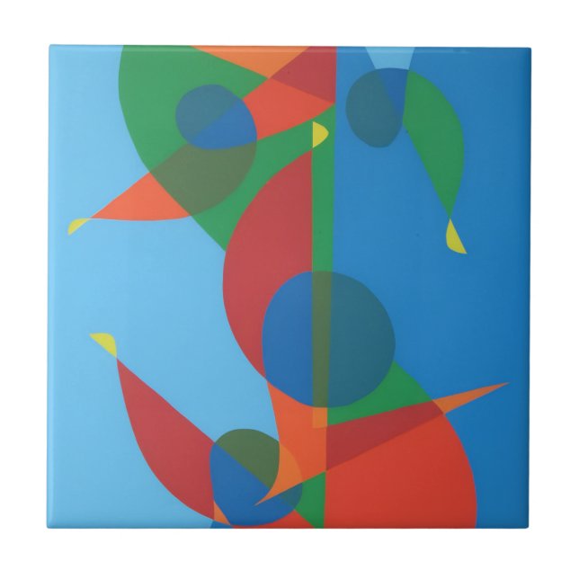 Azulejo De Cerâmica Beautiful and Vibrant Colors! Ceramic Tile (Frente)