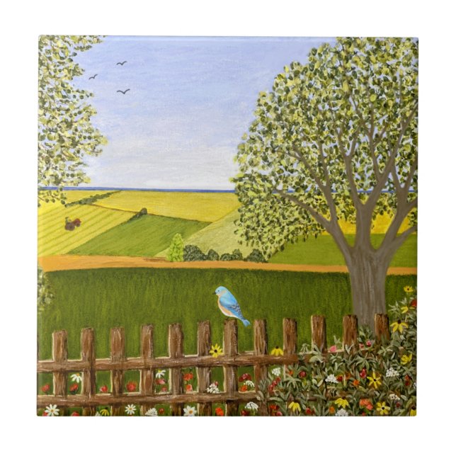 Azulejo De Cerâmica Beautiful View (Frente)