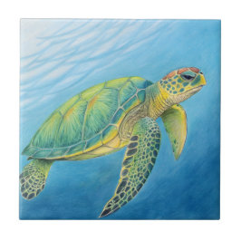 Azulejo De Cerâmica Beauty of the turtle
