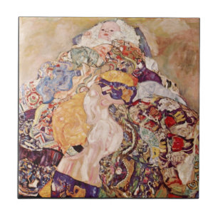 Azulejo De Cerâmica Bebê por Gustavo Klimt