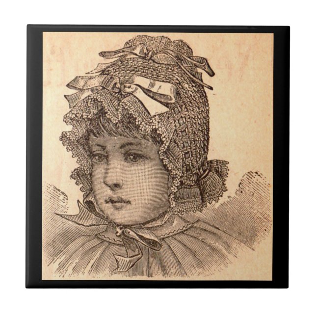 Azulejo De Cerâmica Bebê vitoriano (Frente)