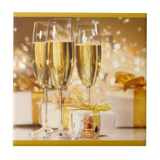 Azulejo De Cerâmica Bebidas Feriadas (Frente)