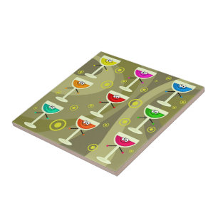 Azulejo De Cerâmica Bebidas Funky