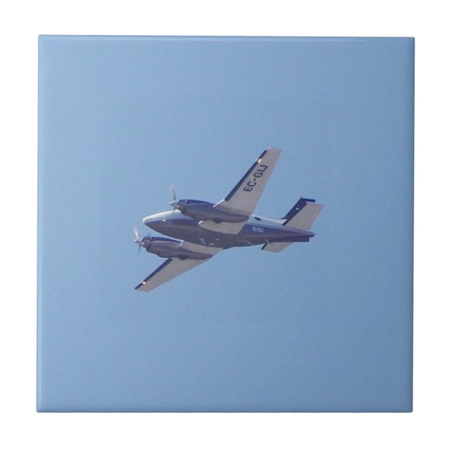 Azulejo De Cerâmica Beech B90 King Air (Frente)