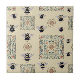 Azulejo De Cerâmica Beige castanho Dourado com Design