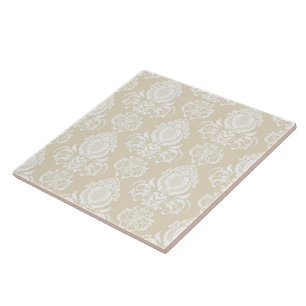 Azulejo De Cerâmica Beige. cor damasco.