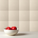 Azulejo De Cerâmica Beige de champanhe de cor sólida<br><div class="desc">Champagne beige design.</div>