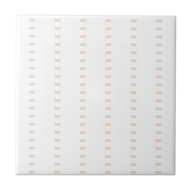 Azulejo de Cerâmica Beige e Branco Quadrado Clássi (Frente)