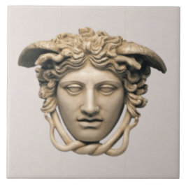 Azulejo De Cerâmica Beige Stone Medusa