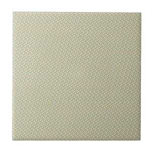 Azulejo De Cerâmica Beige venenoso e floral verde Dianthus Barbatus