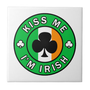 Azulejo De Cerâmica Beije-me, sou irlandês