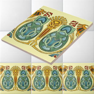 Azulejo De Cerâmica Beira do estilo 1907 das artes e dos artesanatos