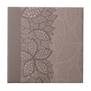 Azulejo De Cerâmica Beira e fundo do teste padrão da folha