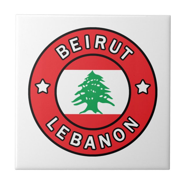Azulejo De Cerâmica Beirute Líbano (Frente)
