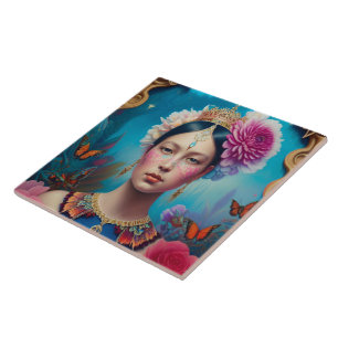 Azulejo De Cerâmica Bela pintura princesa