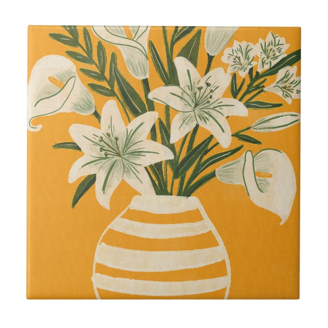 Azulejo De Cerâmica Belas Flores (Frente)