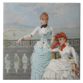 Azulejo De Cerâmica Belas napolitanas (Jovens Italianas Elegantes)