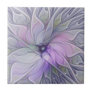 Azulejo De Cerâmica Beleza Deslumbrante Arte Fractal Abstrata Moderna