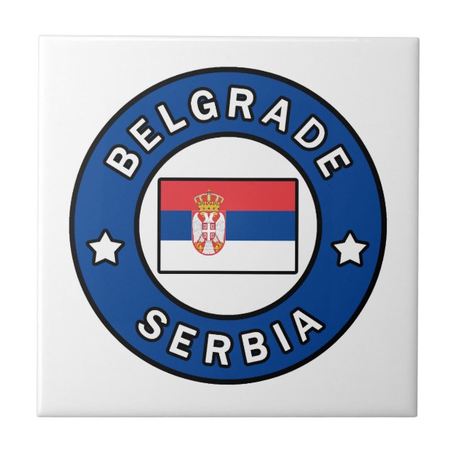 Azulejo De Cerâmica Belgrado Sérvia (Frente)