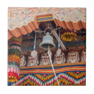 Azulejo De Cerâmica Bell em Punakha Dzong - Butão, Himalaia, Ásia