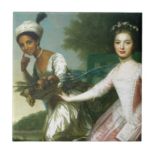 Azulejo De Cerâmica Belle de Elizabeth do Dido e senhora Murray