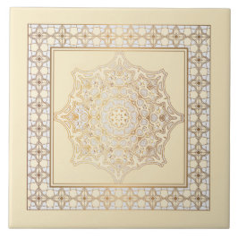 Azulejo De Cerâmica Belo design de rolagem de mandala