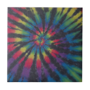 Azulejo De Cerâmica Belo Rainbow Swirl Spiral Tie Dye PhatDyes