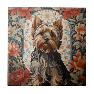 Azulejo De Cerâmica Belo Yorkie   Yorkshire Terrier Portrait