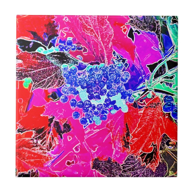 AZULEJO DE CERÂMICA  BERROS E FOLHAS (Frente)