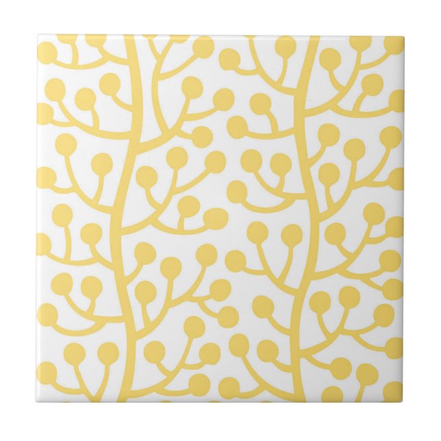 Azulejo De Cerâmica Berry Vine Pattern (Frente)
