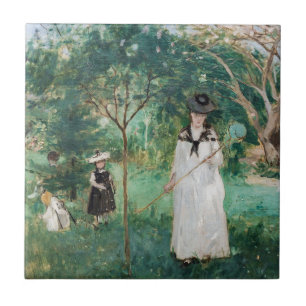 Azulejo De Cerâmica Berthe Morisot - A Caça às Borboletas