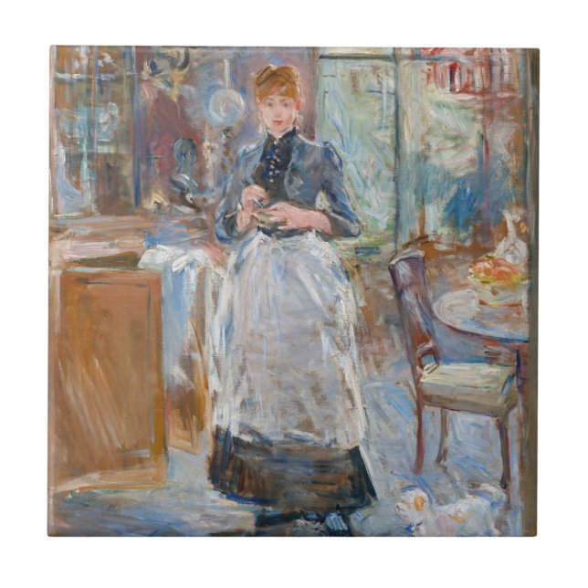 Azulejo De Cerâmica Berthe Morisot - Na Sala De Jantar (Frente)