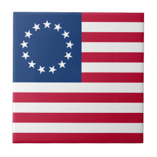 Azulejo De Cerâmica Betsy Ross 13 Stars American Flag