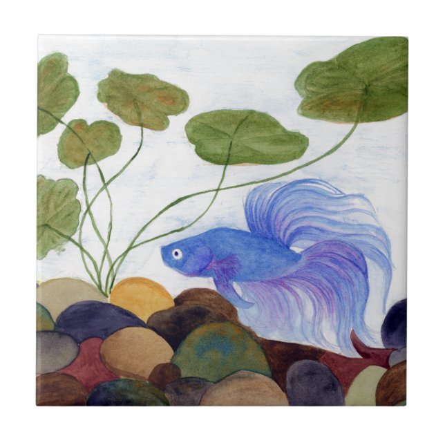 Azulejo De Cerâmica Betta Fish (Frente)