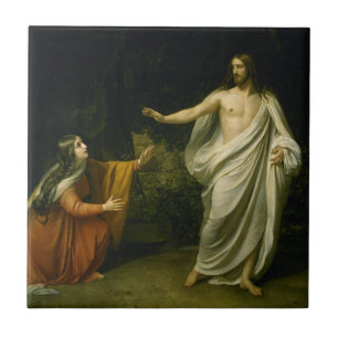 Azulejo De Cerâmica Bíblia de Aparência de Jesus Cristo Magdalene Resu