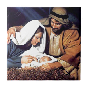 Azulejo De Cerâmica bíblia fé Jesus Cristo oração inspiradora