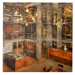 Azulejo De Cerâmica Biblioteca - Um clássico literário 1905